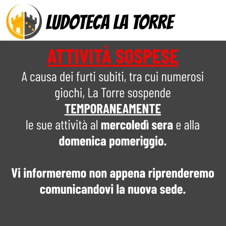 Federludo denuncia l'incuria che ha costretto l'associazione ludica La Torre all'allontanamento dal comune di Morciano di Romagna.