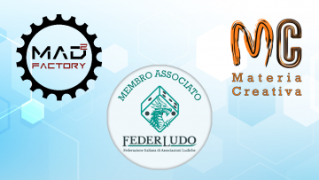 Due nuove associazioni ludiche entrano a far parte di Federludo: Mad 2 Factory e Materia Creativa